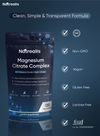 Nutrealis Magnesium Citrate Complex with Potassium & Ginger | For Muscle Relaxation & Digestion Support | 120 Veg Capsules