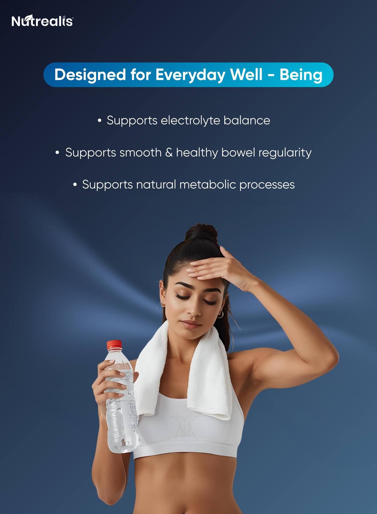 Nutrealis Magnesium Citrate Complex with Potassium & Ginger | For Muscle Relaxation & Digestion Support | 120 Veg Capsules