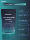 Nutrealis Triple Magnesium Complex with Zinc | For Active Muscle Recovery & Bone Health | 120 Veg Capsules
