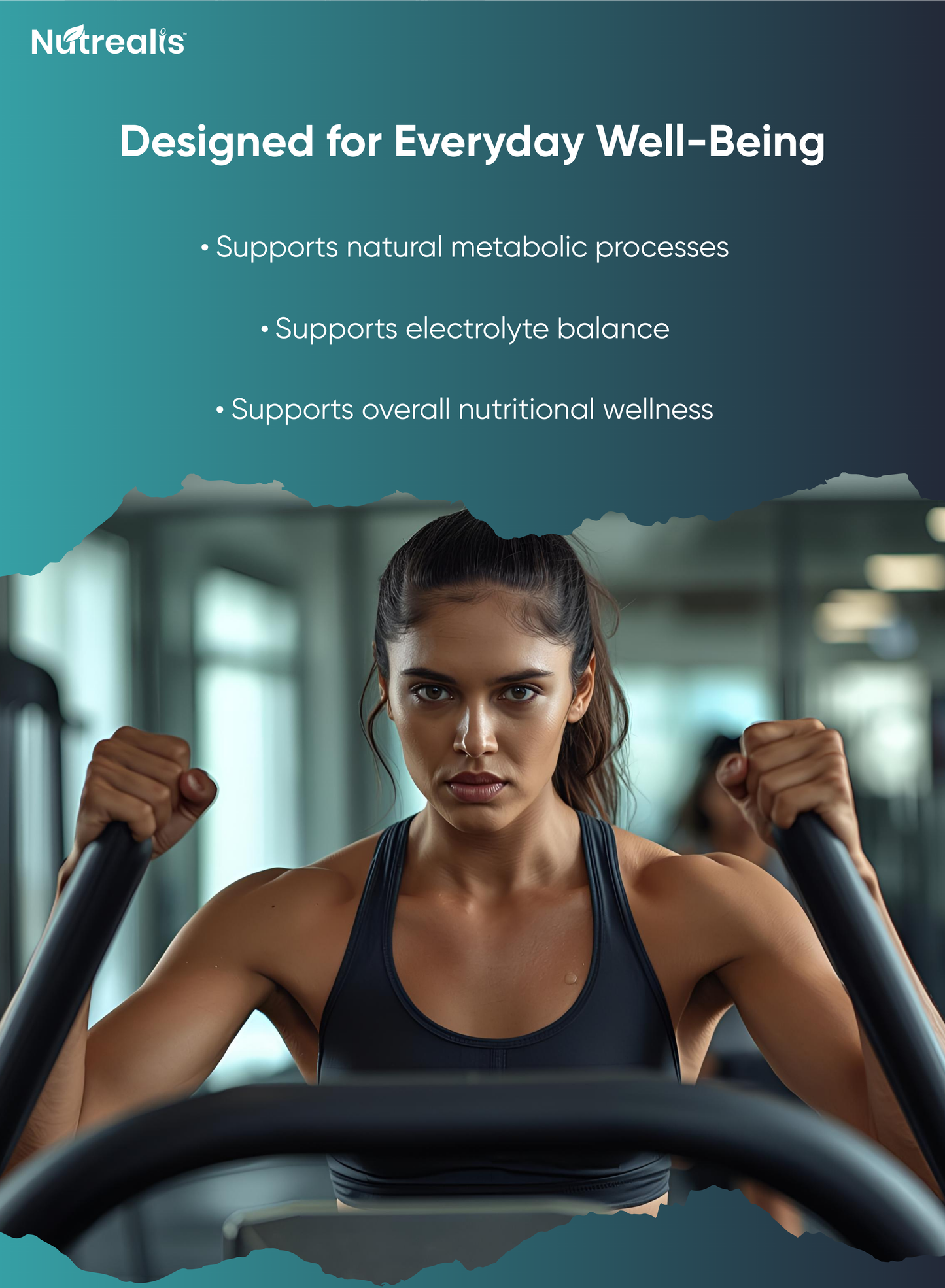 Nutrealis Triple Magnesium Complex with Zinc | For Active Muscle Recovery & Bone Health | 120 Veg Capsules